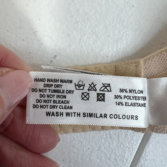 Panache 38G Porcelain Plunge Bra Seamless T-shirt Underwire Lightly Lined 3371 - Picture 15 of 16